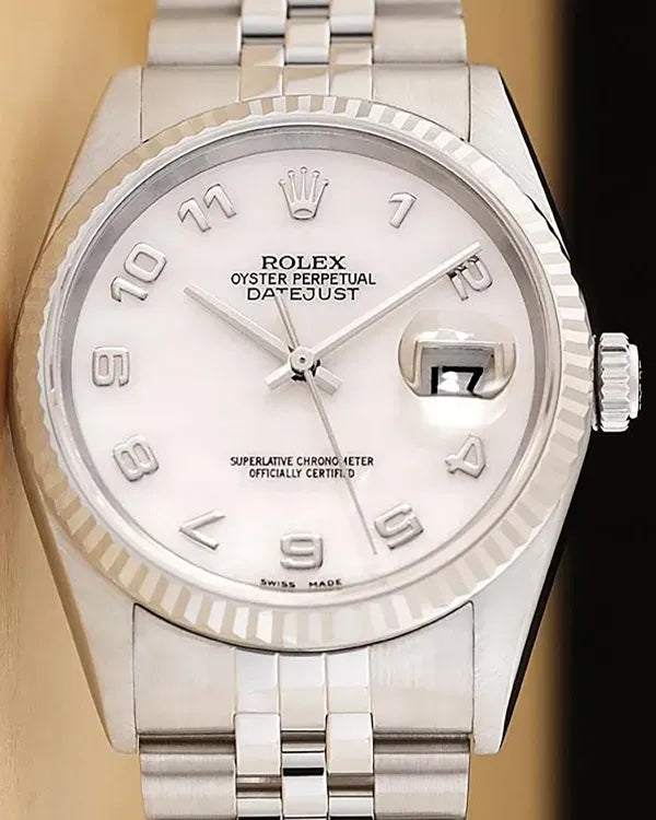 Rolex Datejust 36MM Mother Of Pearl Dial Jubilee Bracelet (16234)