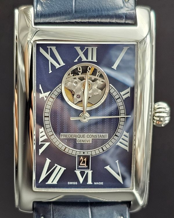 No Reserve - Frederique Constant Classics 47MM Blue Dial Leather Strap (FC-315DNS4C26)