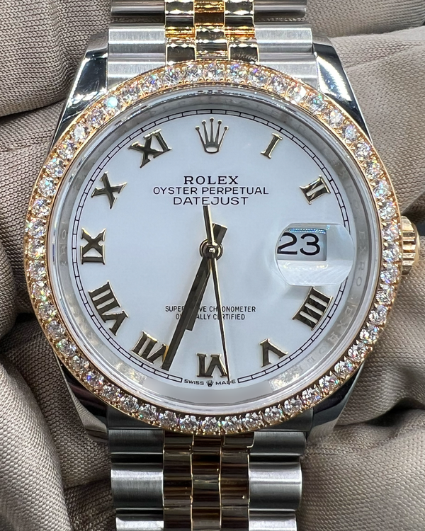 2025 Rolex Datejust 36MM White Dial Two-Tone Jubilee Bracelet (126283RBR)