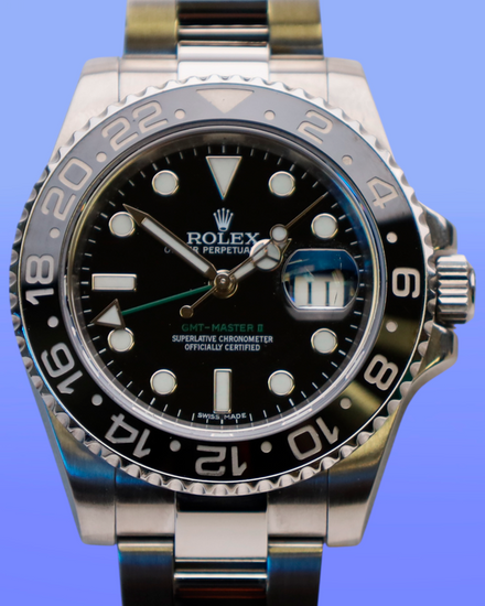 No Reserve - 2016 Rolex GMT-Master II 40MM Black Dial Oyster Bracelet (116710LN)