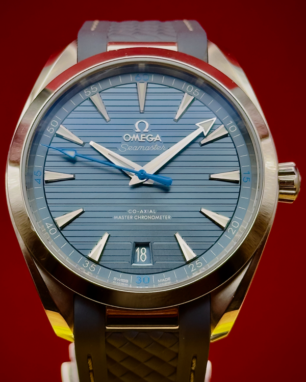2023 Omega Seamaster Aqua Terra 41MM Blue Dial Rubber Strap (220.12.41.21.03.002)