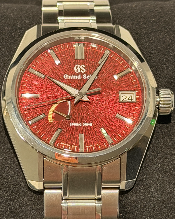 2023 Grand Seiko Heritage "Katana" US L.E. 40MM Red Sial Steel Bracelet (SBGA493G)