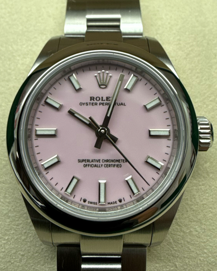 2025 Rolex Oyster Perpetual 28MM Pink Dial Oyster Bracelet (276200)