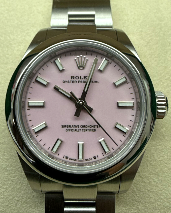 2025 Rolex Oyster Perpetual Lady 28MM Pink Dial Oyster Bracelet (276200)