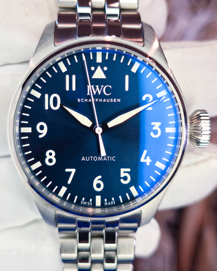 2021 IWC Schaffhausen Pilot 43MM Blue Dial Steel Bracelet (IW329304)