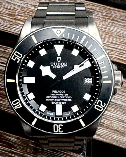 2019 Tudor Pelagos 42MM Black Dial Titanium Bracelet (25600TN)