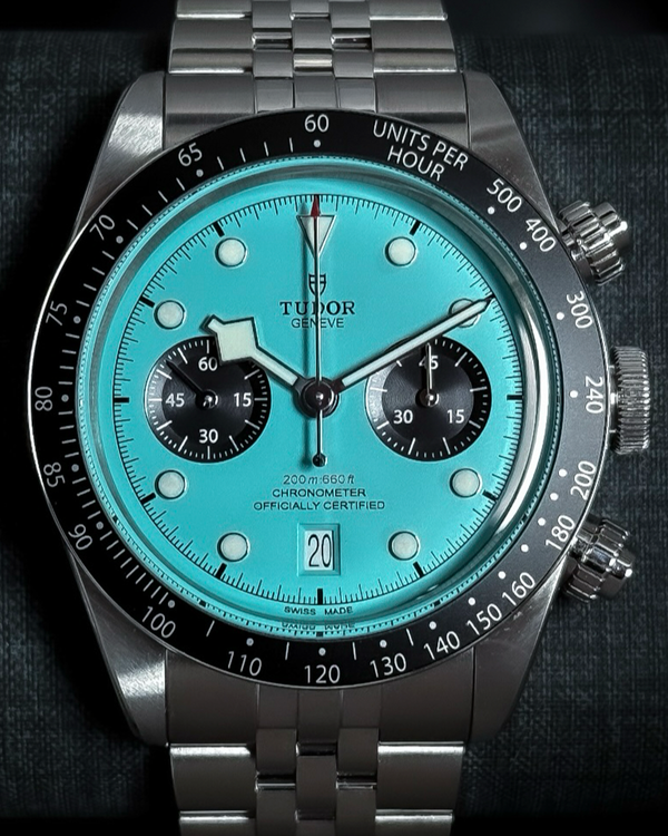 2025 Tudor Black Bay Chrono "Flamingo" 41MM Turquoise Dial Steel Bracelet (79360N)