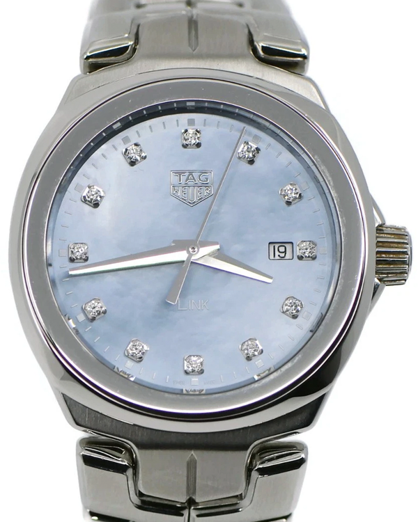 Tag Heuer Link Lady 32MM Quartz Mother of Pearl Dial Steel Bracelet (WBC1313)