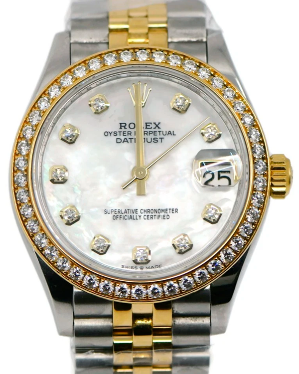 Rolex Datejust 31MM Mother of Pearl Dial Two-Tone Super Jubilee Bracelet (278383RBR)