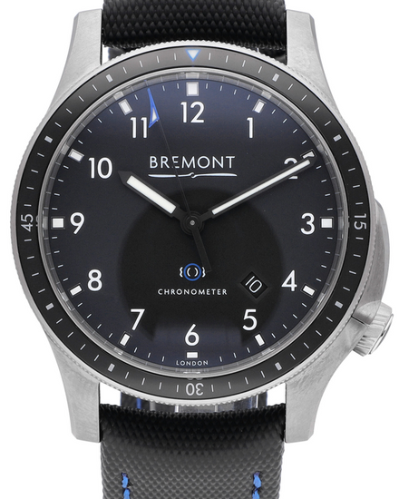 Bremont Boeing 43MM Black Dial Textile Strap (BM1-BK-R-S)