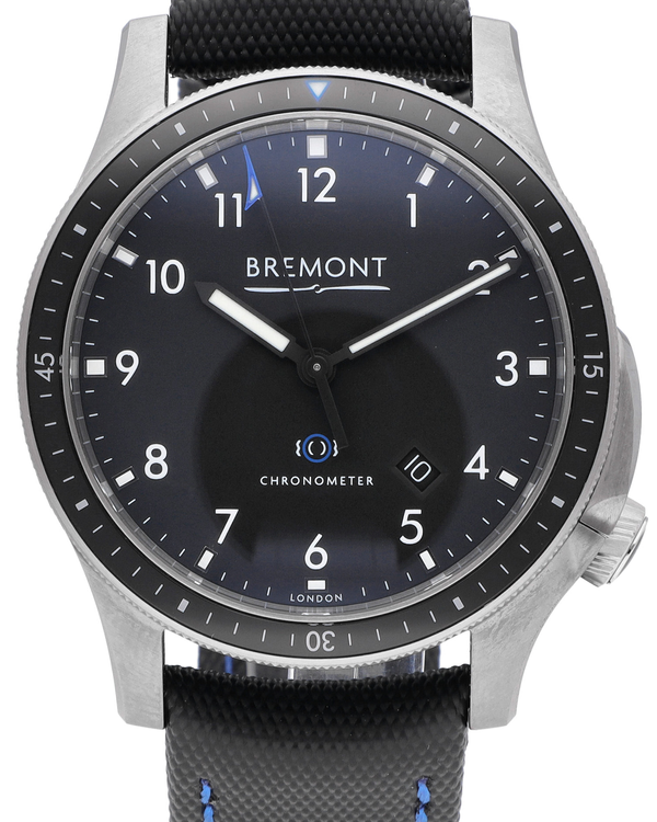 Bremont Boeing 43MM Black Dial Textile Strap (BM1-BK-R-S)