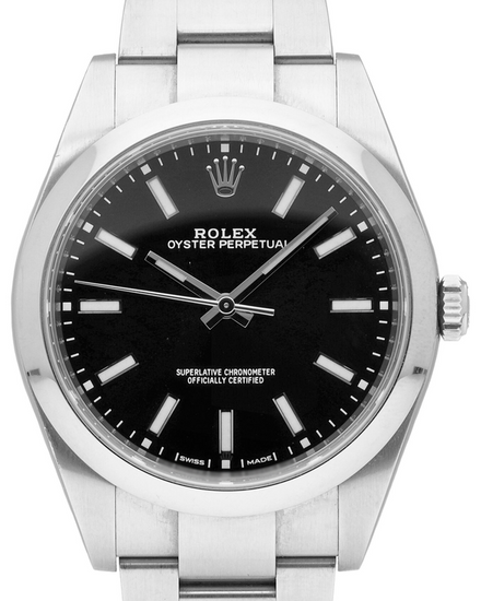 2019 Rolex Oyster Perpetual 39MM Black Dial Oyster Bracelet (114300)