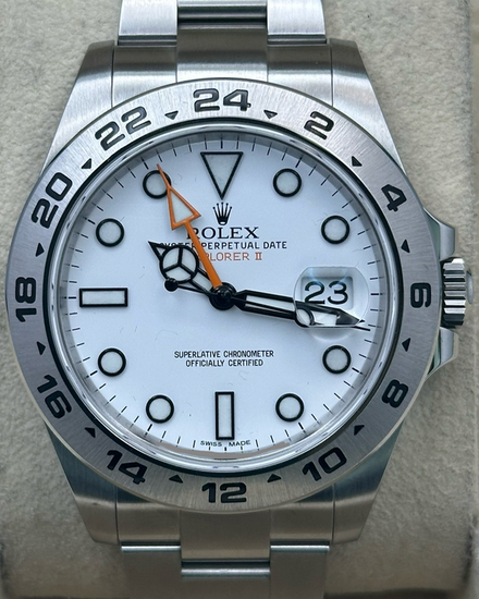 2016 Rolex Explorer II "Polar" 42MM White Dial Oyster Bracelet (216570)