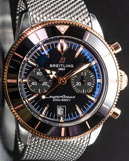 2025 Breitling Superocean Heritage B01 Chronograph 42MM Black Dial Steel Bracelet (UB0156H11B1A1)