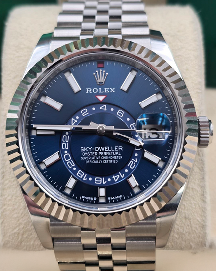 2024 Rolex Sky-Dweller 42MM Blue Dial Jubilee Bracelet (336934)