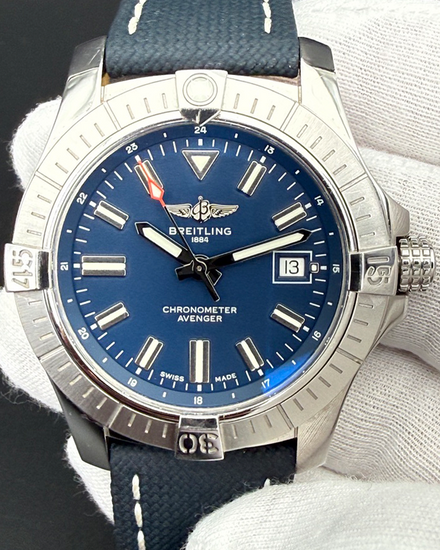 2020 Breitling Avenger 43MM Blue Dial Textile Strap (A17318101C1X2)