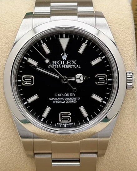 2016 Rolex Explorer 39MM Black Dial Oyster Bracelet (214270)