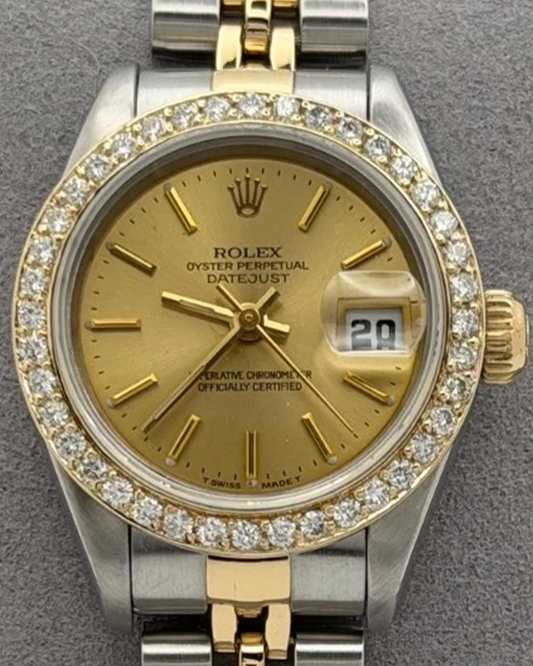 1996 Rolex Lady-Datejust 26MM Champagne Dial Two-Tone Jubilee Bracelet (69173)
