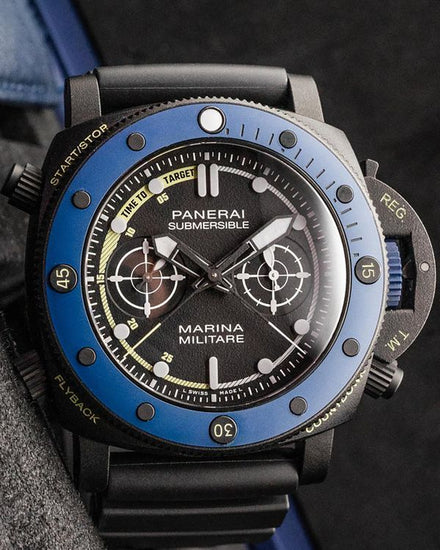 2023 Panerai Submersible Forze Speciali L.E. 47MM Black Dial Rubber Strap(PAM02239)