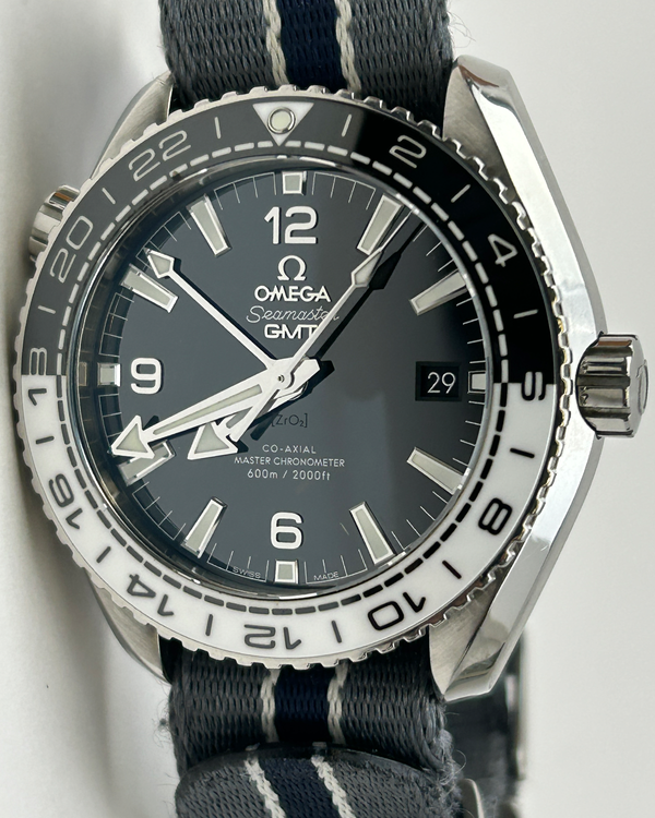 2023 Omega Seamaster Planet Ocean 600M "Oreo" 43.5MM Black Dial Aftermarket Textile Strap (215.30.44.22.01.001)