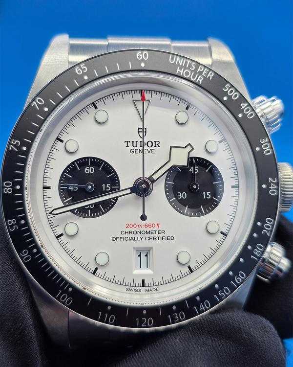 No Reserve - 2024 Tudor Black Bay Chrono "Panda" 41MM White Dial Steel Bracelet (79360N)