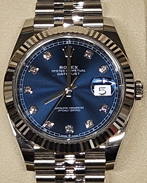 2022 Rolex Datejust 41MM Blue Dial Jubilee Bracelet (126334)