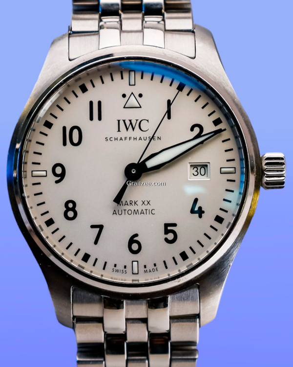 2024 IWC Schaffhausen Pilot Mark XX 40MM Silver Dial Steel Bracelet (IW328208)