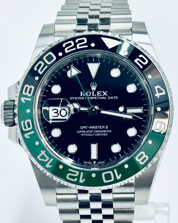 2025 Rolex GMT-Master II "Sprite" 40MM Black Dial Oyster Bracelet (126729VTNR)