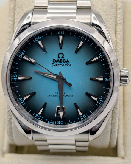2025 Omega Seamaster Aqua Terra 150M 41MM Turquoise Dial Steel Bracelet (220.10.41.21.03.006)
