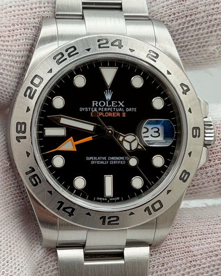 2016 Rolex Explorer II 42MM Black Dial Oyster Bracelet (216570)
