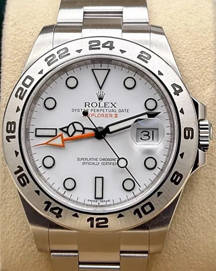2013 Rolex Explorer II "Polar" 42MM White Dial Oyster Bracelet (216570)