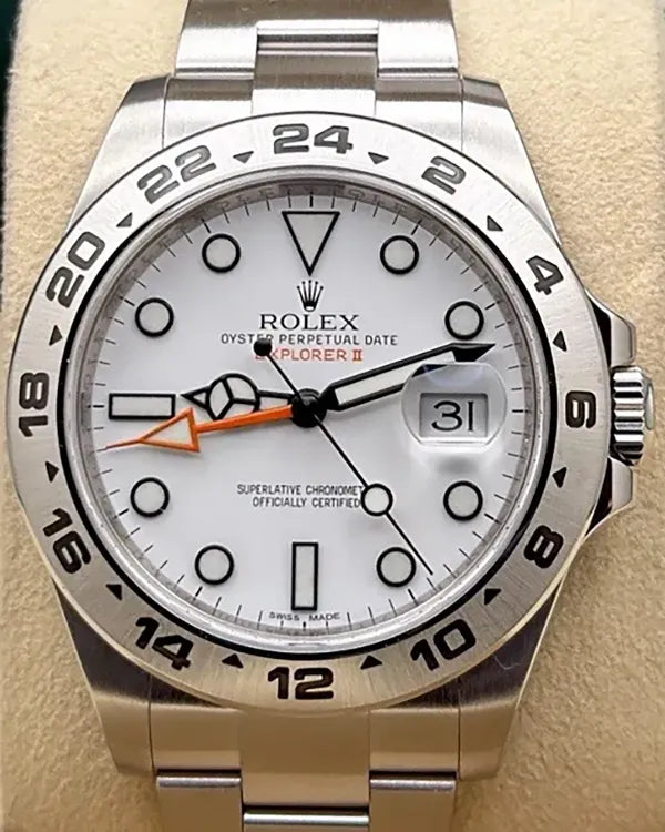 2013 Rolex Explorer II "Polar" 42MM White Dial Oyster Bracelet (216570)