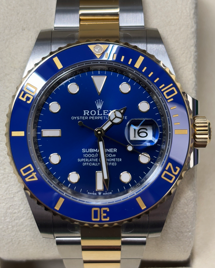 2025 Rolex Submariner Date "Bluesy" 41MM Blue Dial Two-Tone Oyster Bracelet (126613LB)