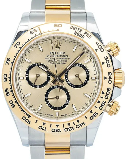 2023 Rolex Cosmograph Daytona 40MM Champagne Dial Two-Tone Oyster Bracelet (126503)