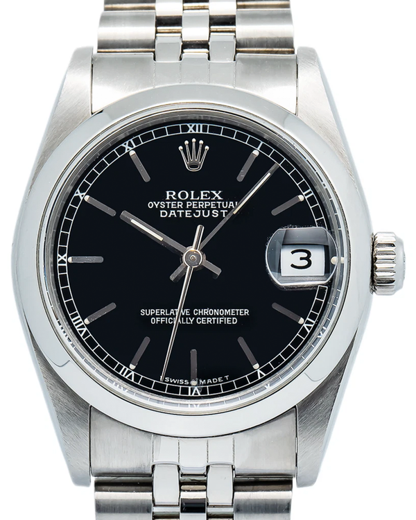 1993 Rolex Datejust 31MM Black Dial Jubilee Bracelet (68240)