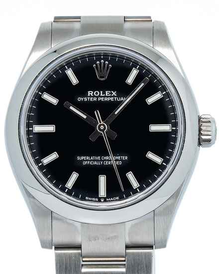 Rolex Oyster Perpetual 31MM Black Dial Oyster Bracelet (277200)