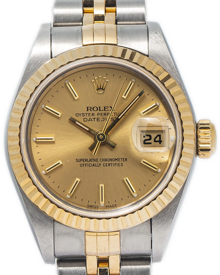Rolex Lady-Datejust 26MM Champagne Dial Two-Tone Jubilee Bracelet (79173)