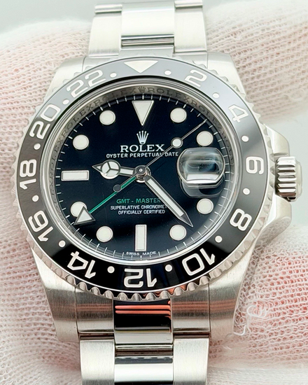 2012 Rolex GMT-Master II 40MM Black Dial Oyster Bracelet (116710)