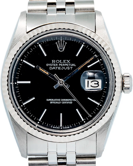 Rolex Datejust 36MM Black Dial Jubilee Bracelet (16014)