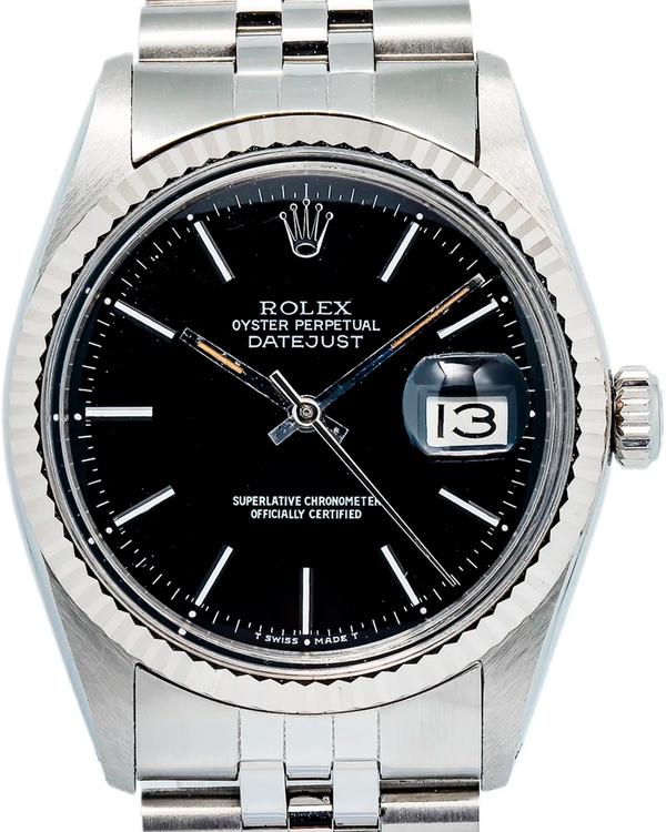 Rolex Datejust 36MM Black Dial Jubilee Bracelet (16014)