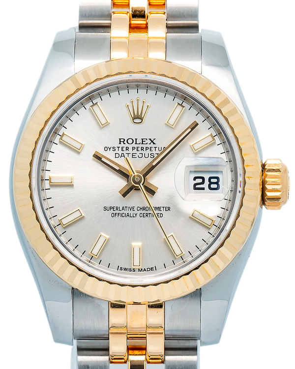 Rolex Lady-Datejust 26MM Silver Dial Two-Tone Jubilee Bracelet (179173)