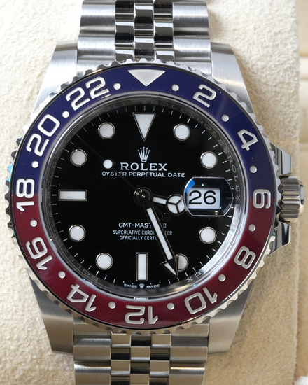 2024 Rolex GMT-Master II "Pepsi" 40MM Black Dial Jubilee Bracelet (126710BLRO)