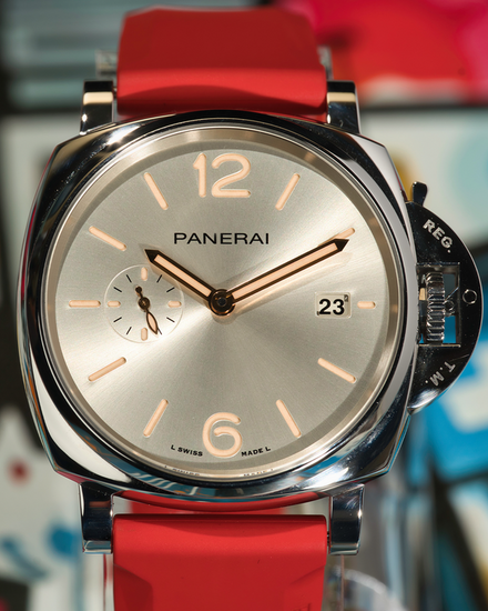 2022 Panerai Luminor Due 42MM Silver Dial Rubber Strap (PAM01249)
