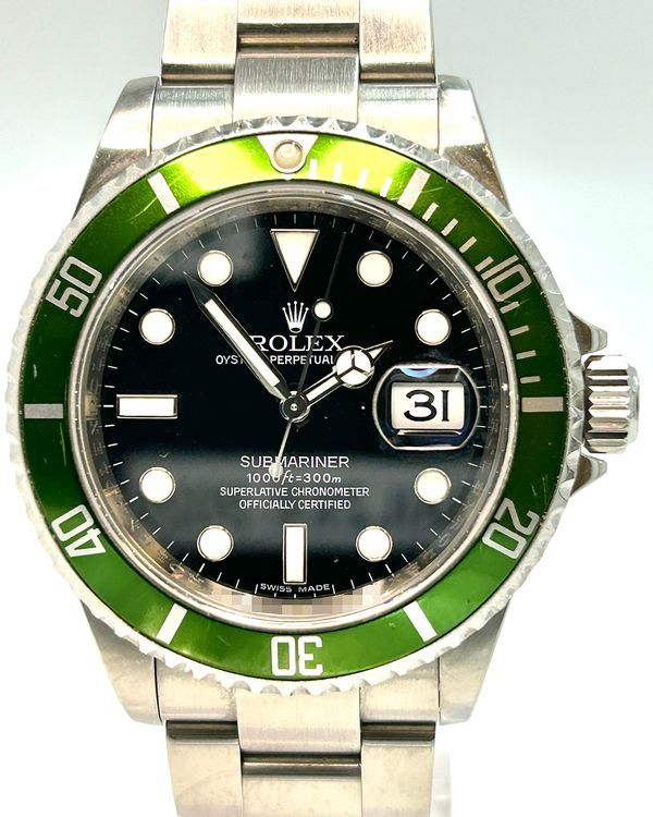 2009 Rolex Submariner Date "Kermit" 40MM Black Dial Oyster Bracelet (16610LV)
