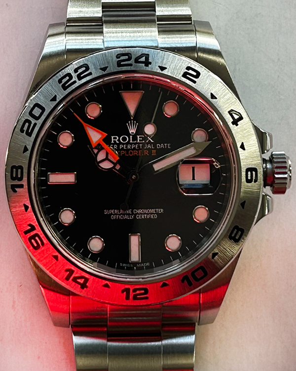 2015 Rolex Explorer II 42MM Black Dial Oyster Bracelet (216570)
