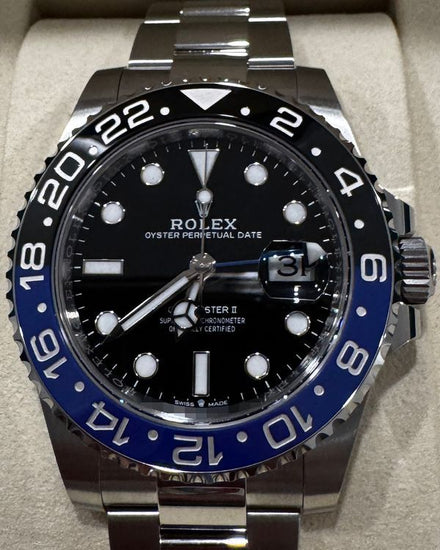 2025 Rolex GMT-Master II "Batman" 40MM Black Dial Oyster Bracelet (126710BLNR)