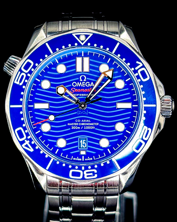 2022 Omega Seamaster Diver 300M 42MM Blue Dial Steel Bracelet (210.30.42.20.03.001)