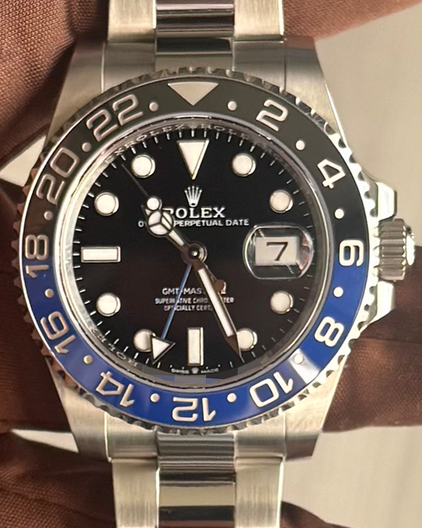 2024 Rolex GMT-Master II "Batman" 40MM Black Dial Oyster Bracelet (126710BLNR)