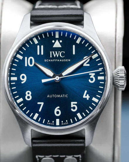 2021 IWC Schaffhausen Pilot 43MM Blue Dial Leather Strap (IW329303)