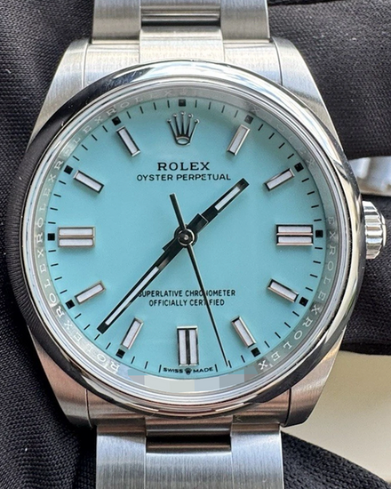 2022 Rolex Oyster Perpetual 36MM Turquoise Dial Oyster Bracelet (126000)